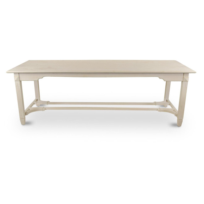 Table à Manger Bois Blanc 250x90.5x81.5cm