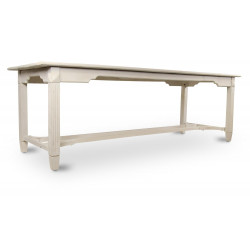 Esstisch Holz Weiß 250x90.5x81.5cm