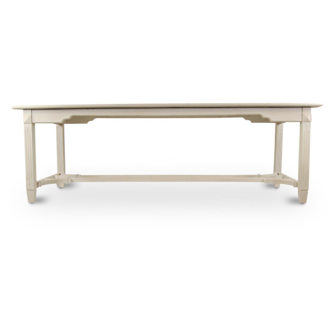 Esstisch Holz Weiß 250x90.5x81.5cm