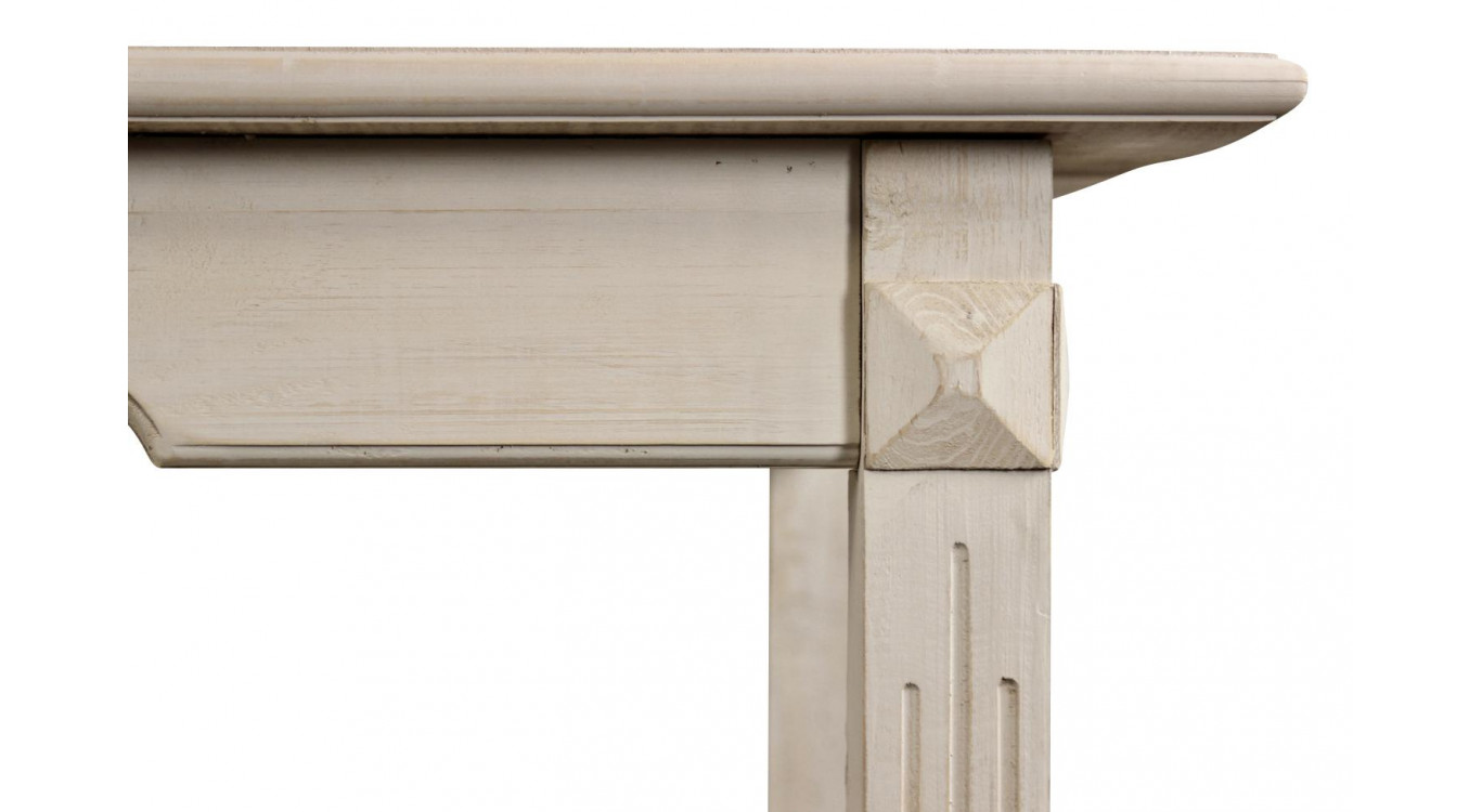 Table à Manger Bois Blanc 250x90.5x81.5cm