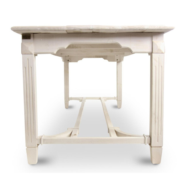 Esstisch Holz Weiß 250x90.5x81.5cm