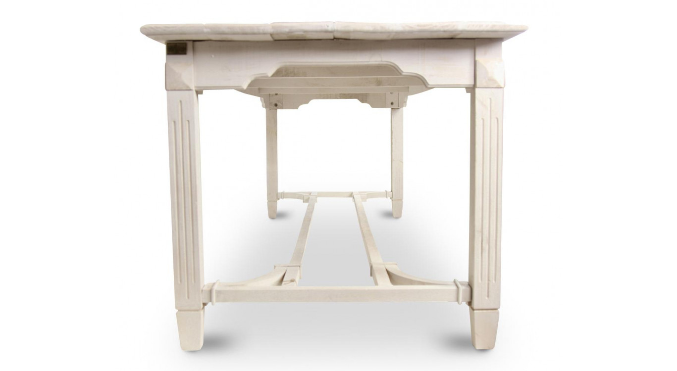 Esstisch Holz Weiß 250x90.5x81.5cm