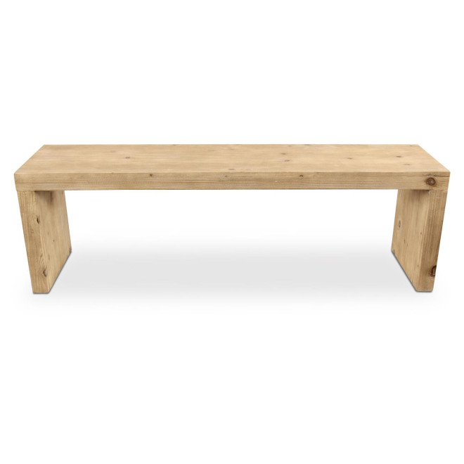 Banc Bois Naturel 140x35x44cm