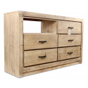 Commode 5 tiroirs naturel