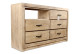 Kommode mit 5 Schubladen Naturholz 142x40x85cm