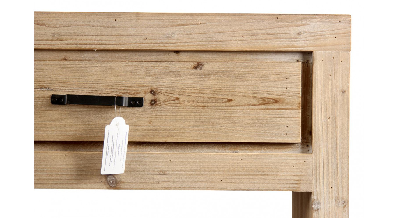 Konsole 1 Schublade Naturholz 142x40x106cm