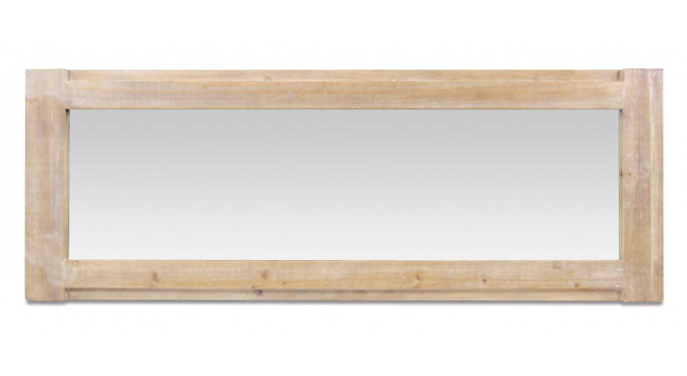 Grand Miroir Bois Naturel 142x3x52cm