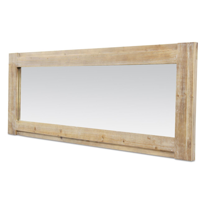 Großer Spiegel Naturholz 142x3x52cm