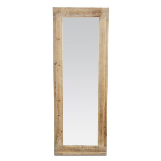 Großer Spiegel Naturholz 142x3x52cm