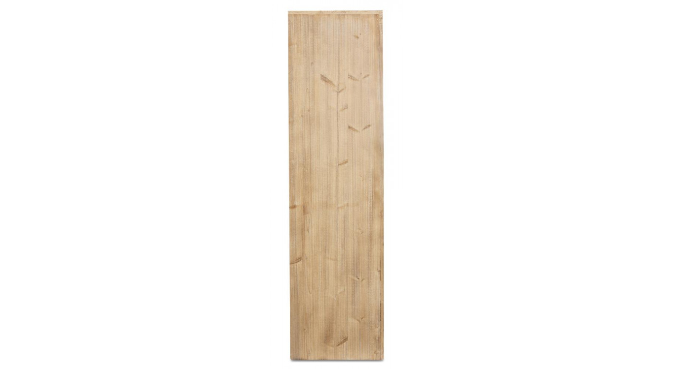 Semainier Chiffonnier 10 Tiroirs Bois Naturel 79x40x148,5cm