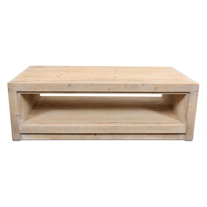 Table Basse Bois Naturel 136x80x44cm