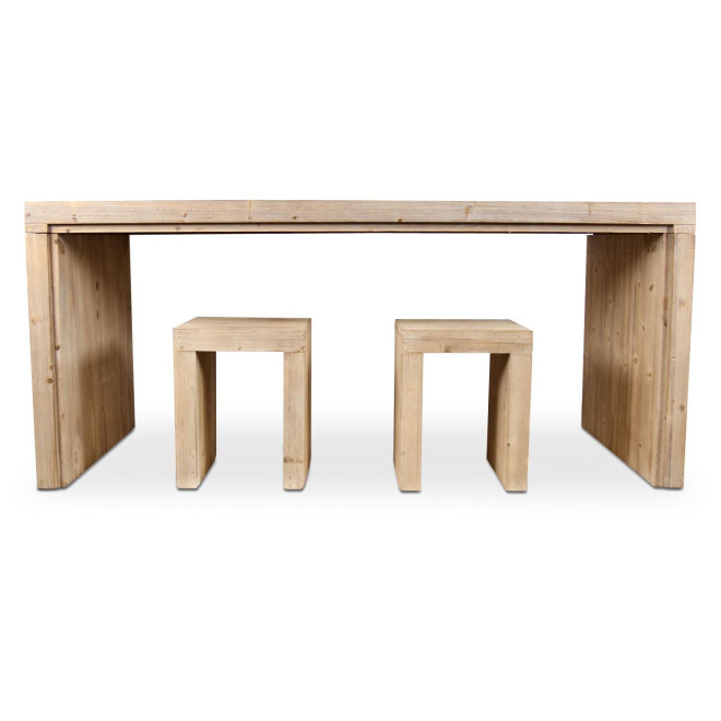 Table à Manger Bois Naturel 175x80x77cm