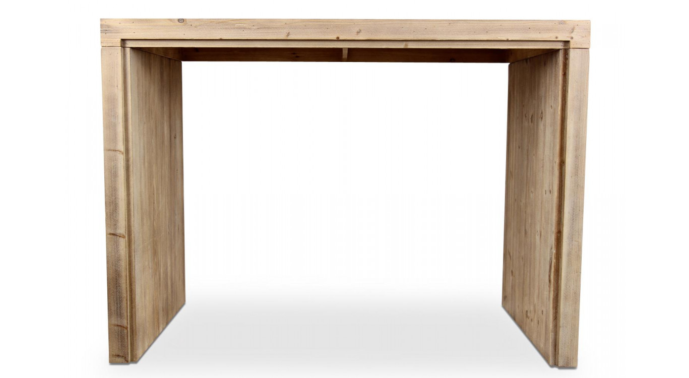 Table Haute Bois Naturel 140x80x102cm