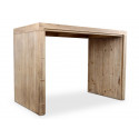 Mesa alta de madera natural 140x80x102cm