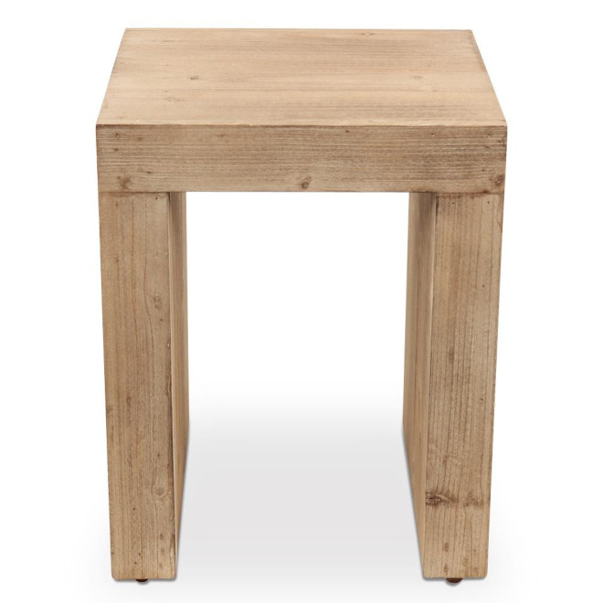 Tabouret Bois Naturel 35x35x44cm