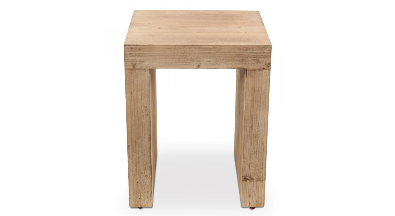 Tabouret Bois Naturel 35x35x44cm