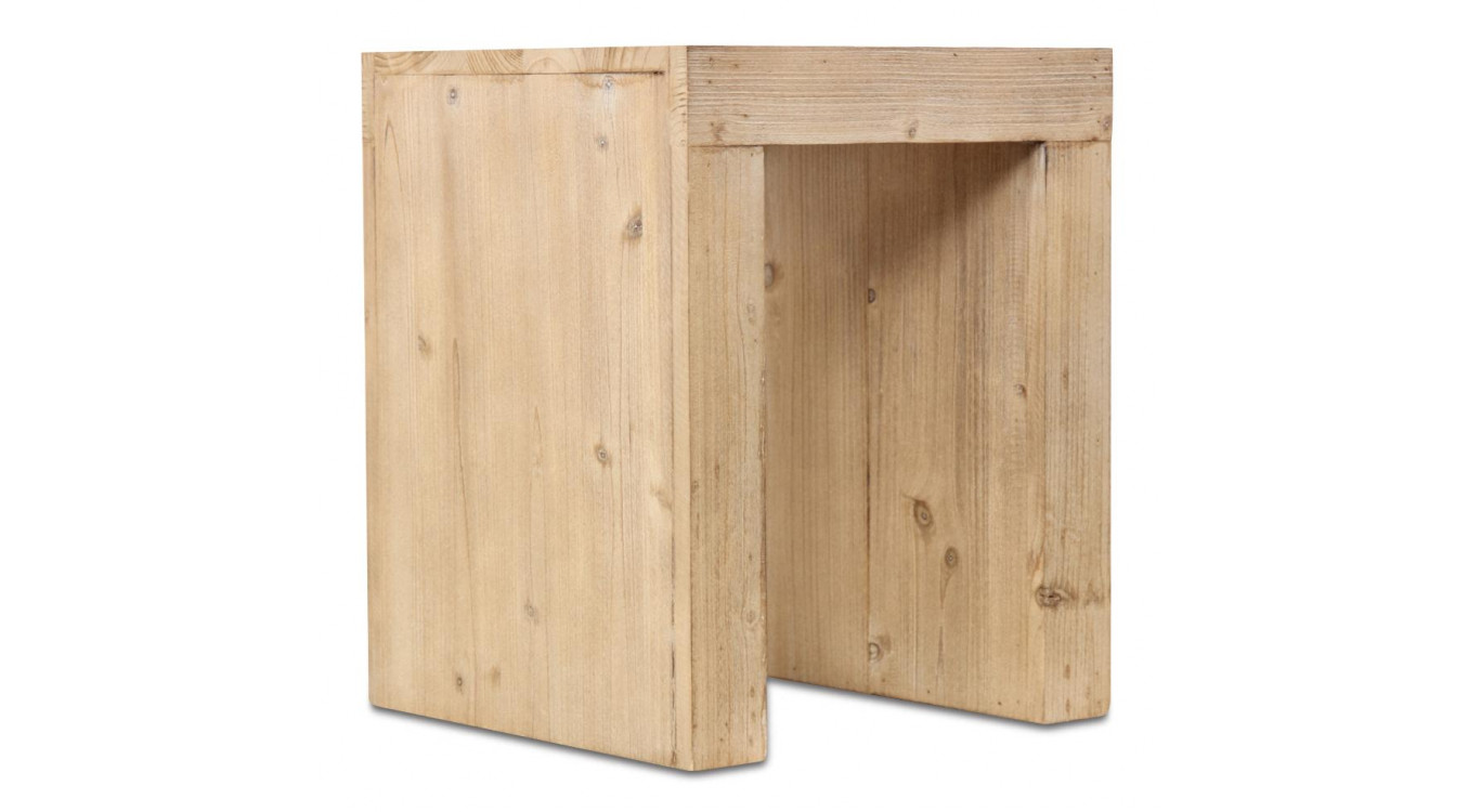 Tabouret Bois Naturel 35x35x44cm