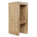 Taburete de madera natural 35x35x79cm