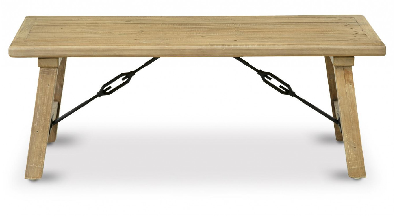 Niedriger Holztisch Braun 127x74x47cm