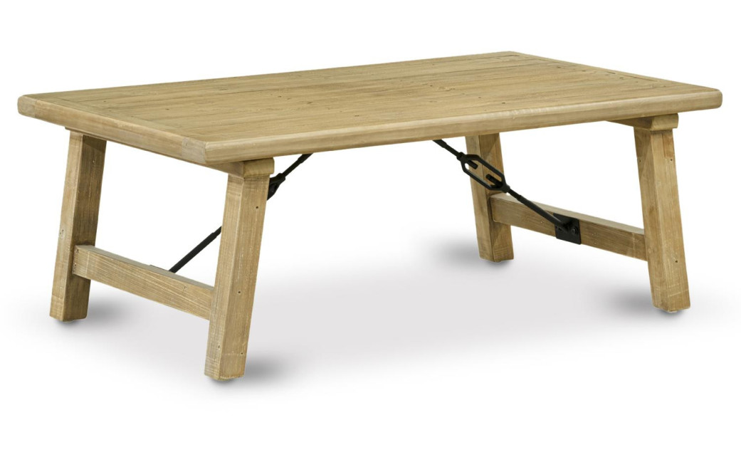 Niedriger Holztisch Braun 127x74x47cm