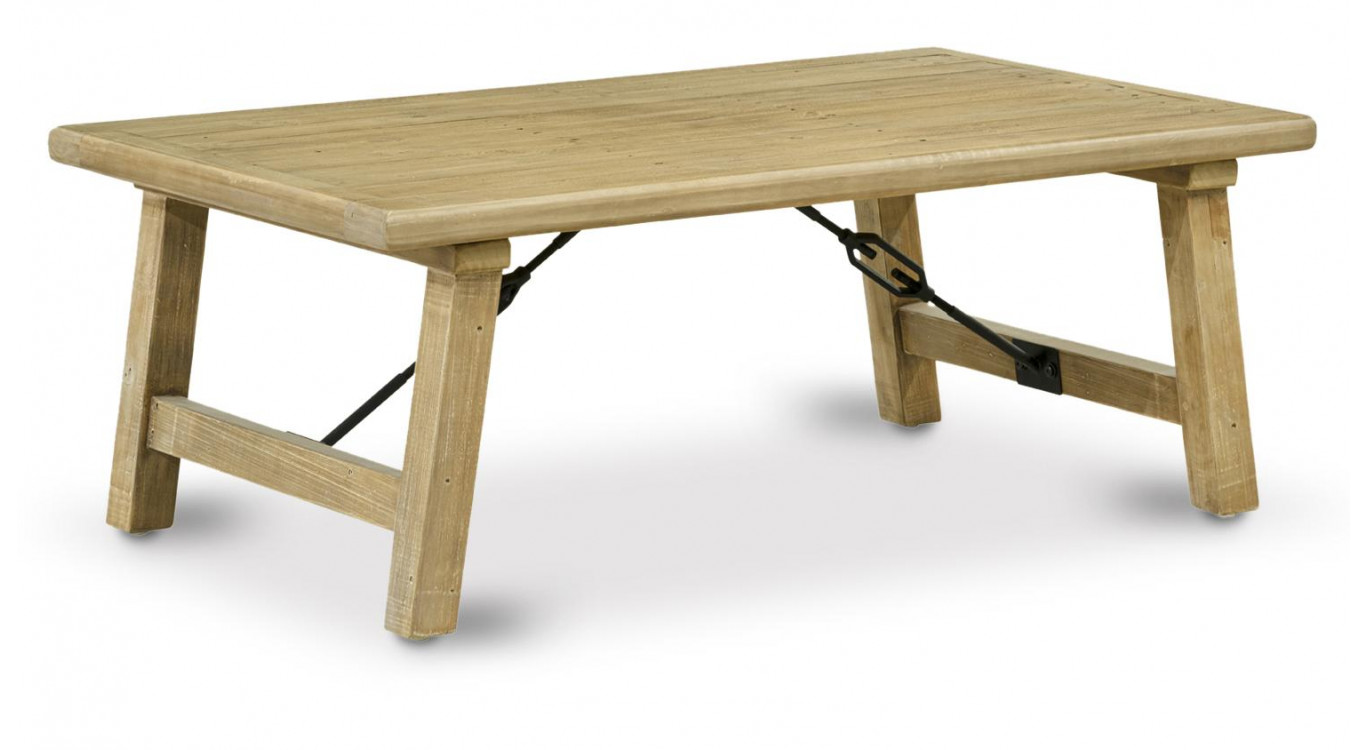 Niedriger Holztisch Braun 127x74x47cm