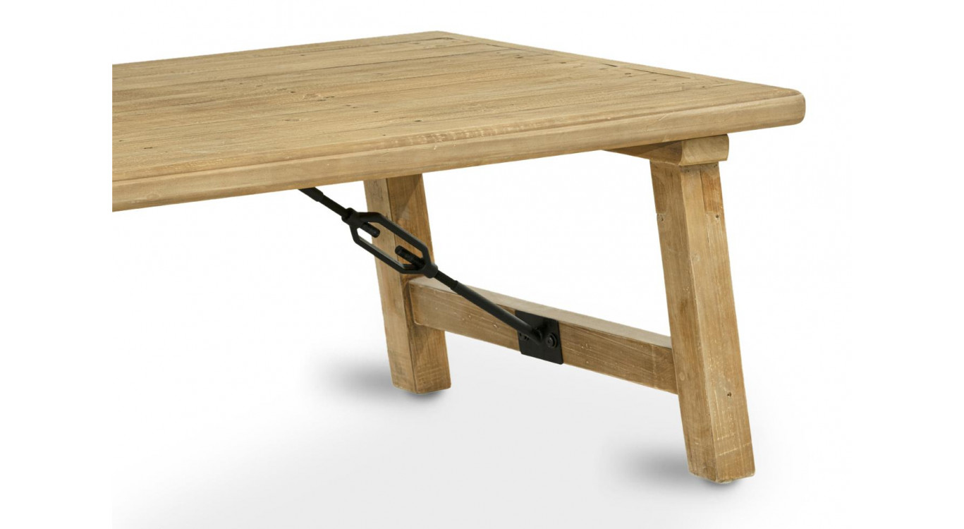 Niedriger Holztisch Braun 127x74x47cm