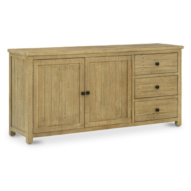 Truhe 3 Schubladen Holz Braun 180x45x85cm
