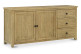 Truhe 3 Schubladen Holz Braun 180x45x85cm