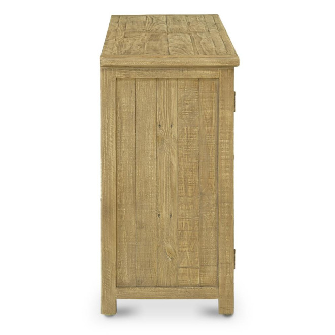 Truhe 3 Schubladen Holz Braun 180x45x85cm