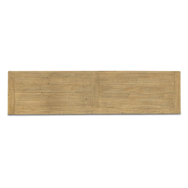 Truhe 3 Schubladen Holz Braun 180x45x85cm