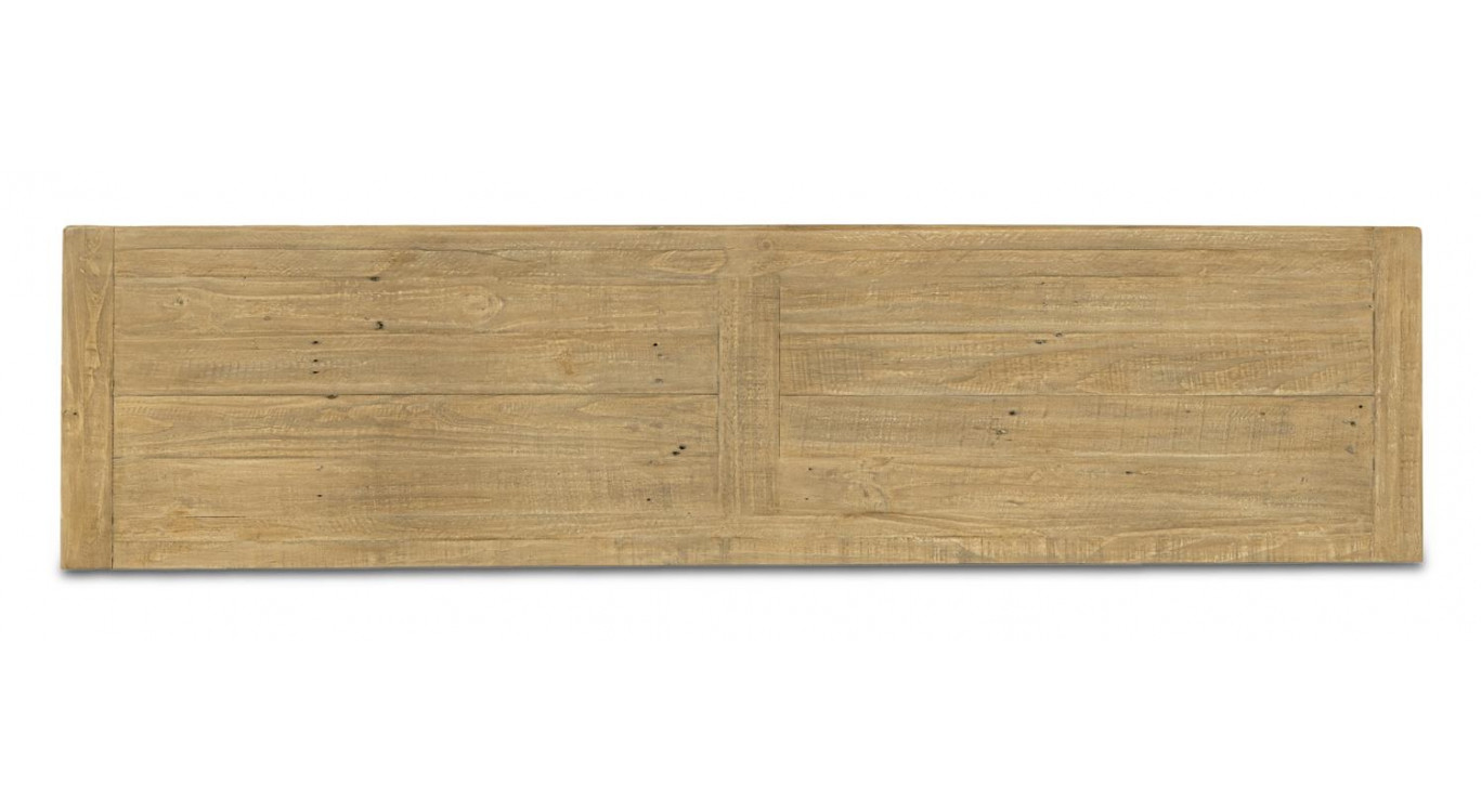 Truhe 3 Schubladen Holz Braun 180x45x85cm