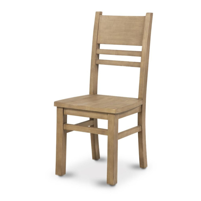 Chaise Bois Marron 46x51x102cm