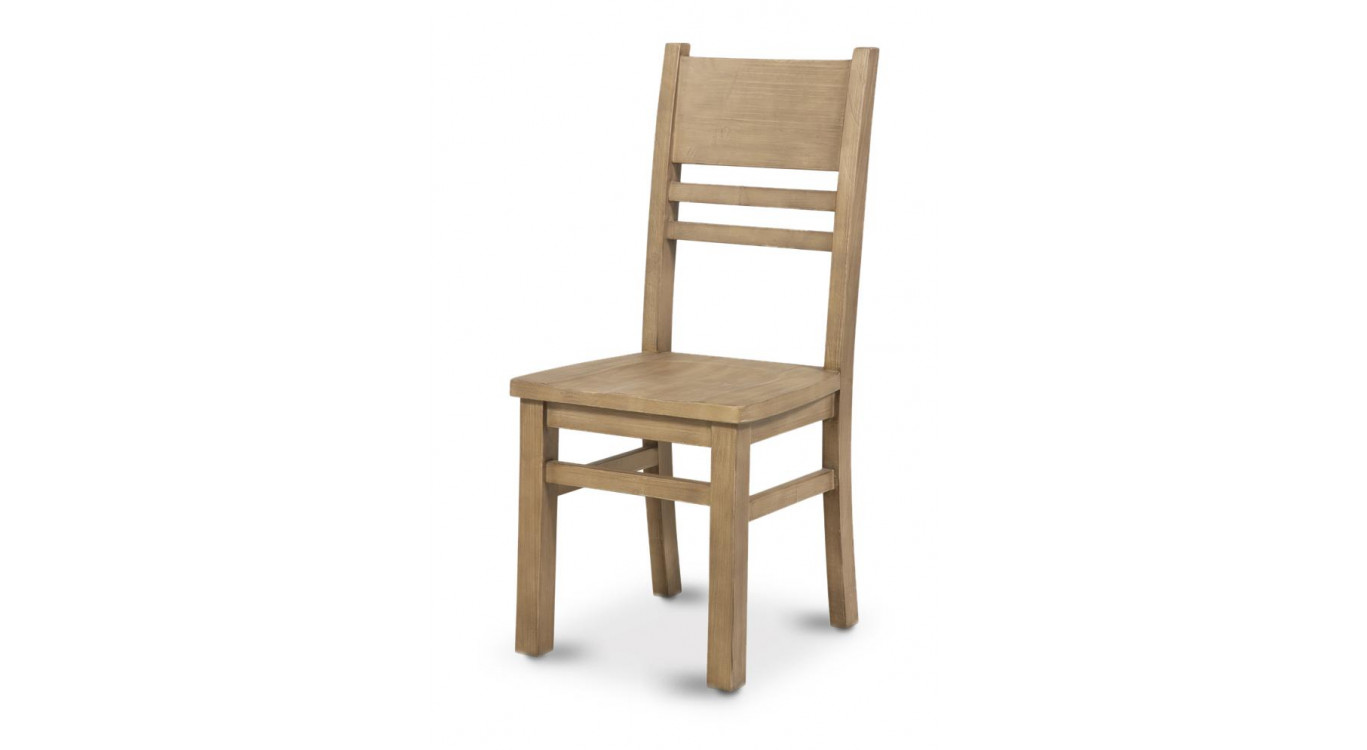 Chaise Bois Marron 46x51x102cm