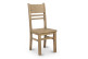 Chaise Bois Marron 46x51x102cm