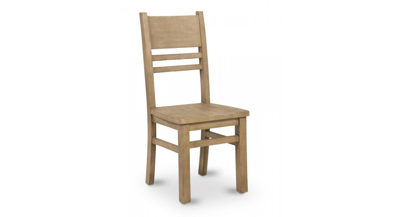 Chaise Bois Marron 46x51x102cm