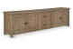TV-Möbel Holz Braun 240x45x66cm