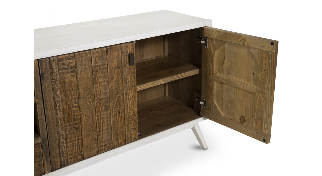 Meuble TV 2 Tiroirs 200x42x72cm