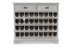 2-Drawer Bottle Rack Cerused Wood White 108.5x30.5x98.5cm