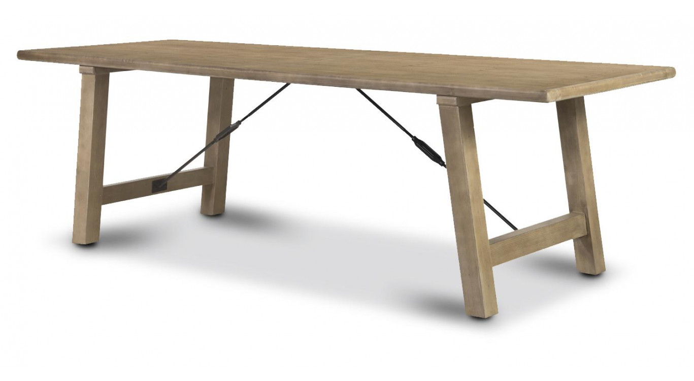 Table Bois Marron 255x90x79cm