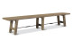 Banc Bois Marron 242x38x45cm