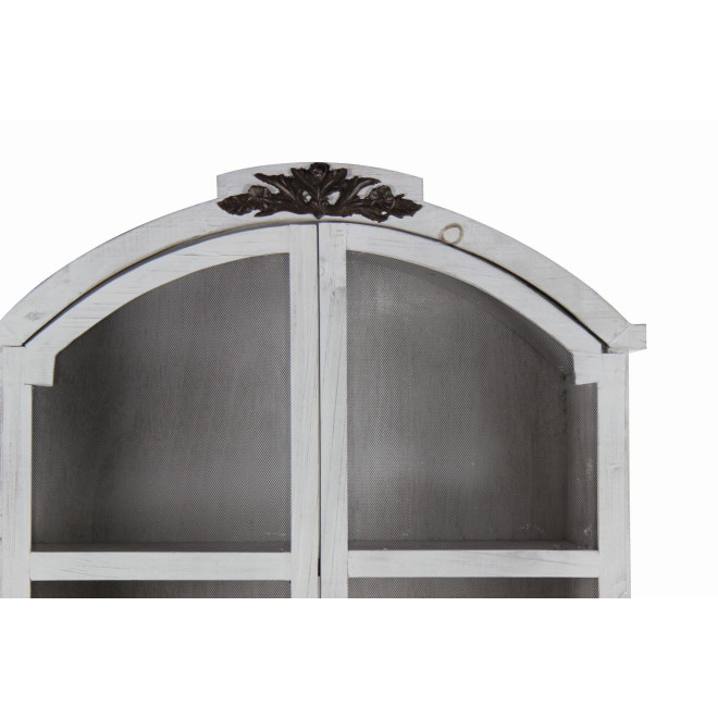 Geschirrschrank Holz Cerusé Weiß 85.5x42x185.5cm