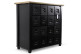 Grainetier 16 Drawer Wooden Sideboard Black 100x49x95.5cm