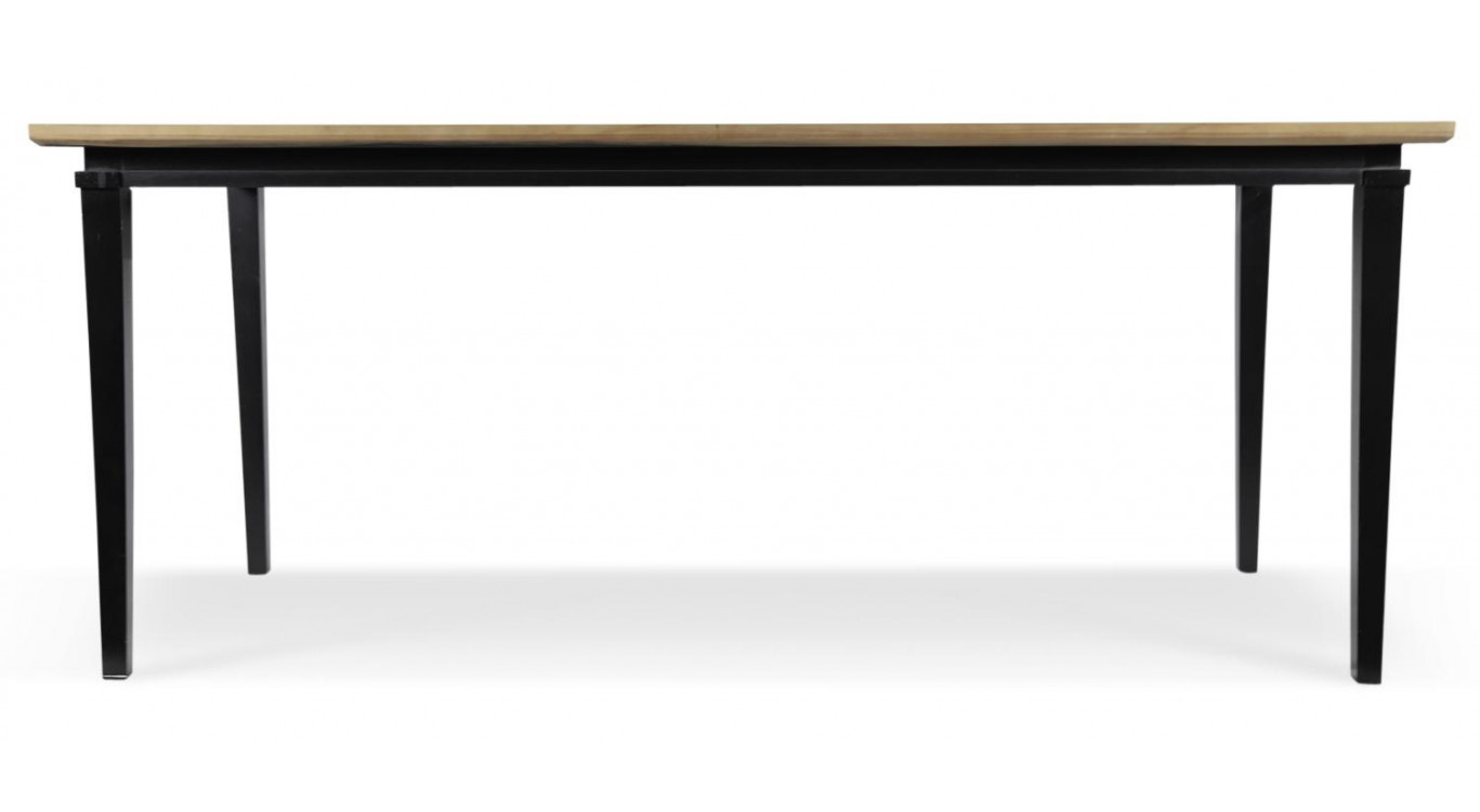 Esstisch Holz Schwarz 175x80x72,5cm