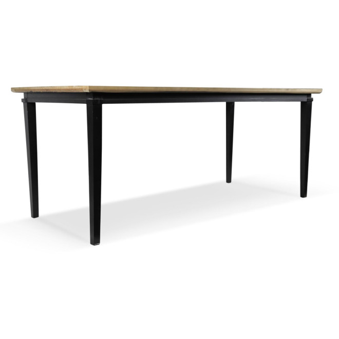 Esstisch Holz Schwarz 175x80x72,5cm