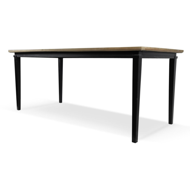 Table à Manger Bois Noir 175x80x72,5cm