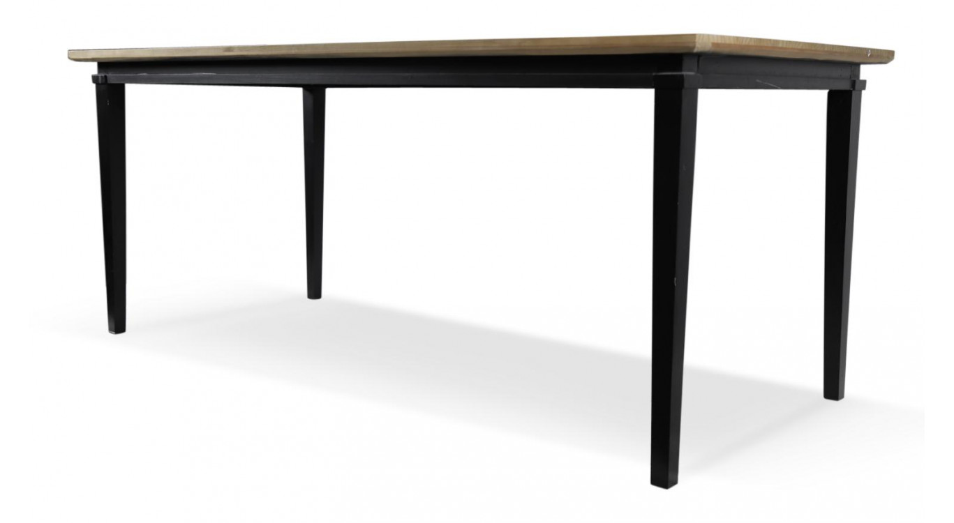 Esstisch Holz Schwarz 175x80x72,5cm