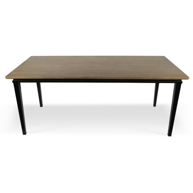 Table à Manger Bois Noir 175x80x72,5cm