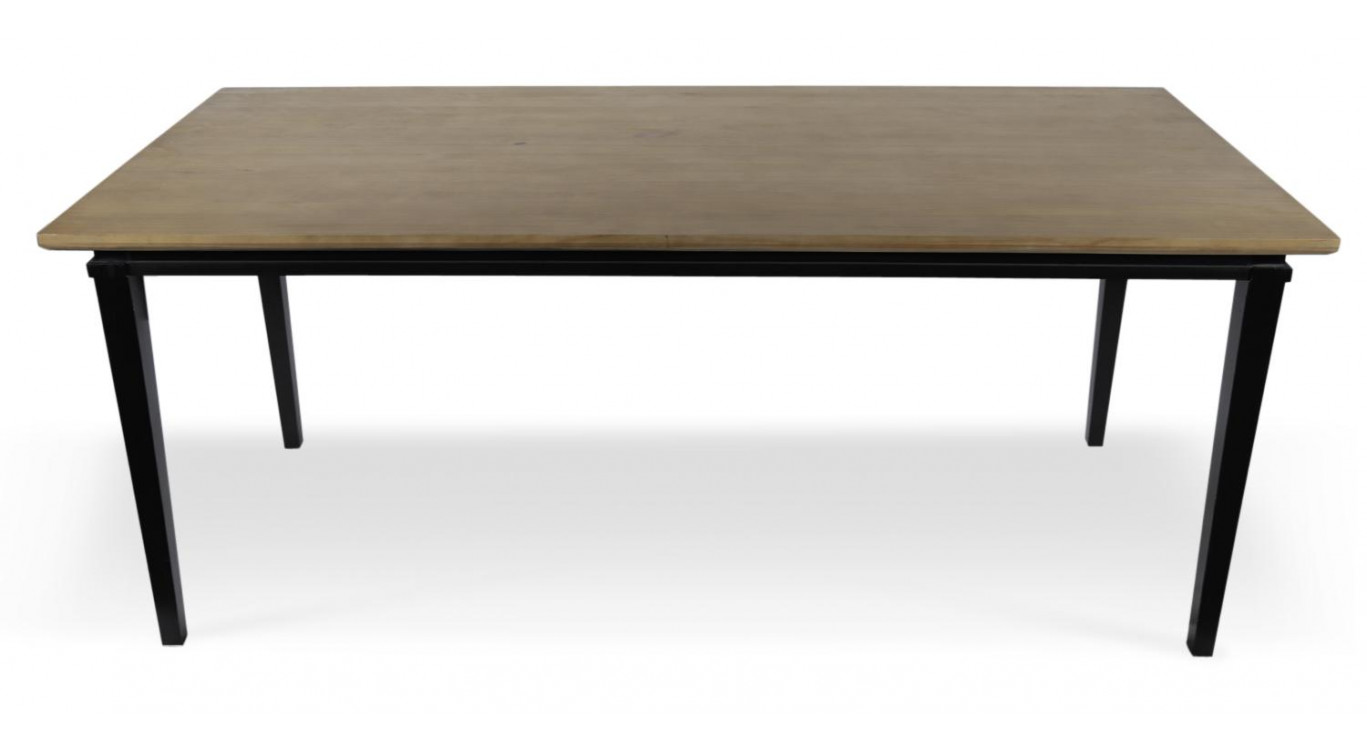 Esstisch Holz Schwarz 175x80x72,5cm