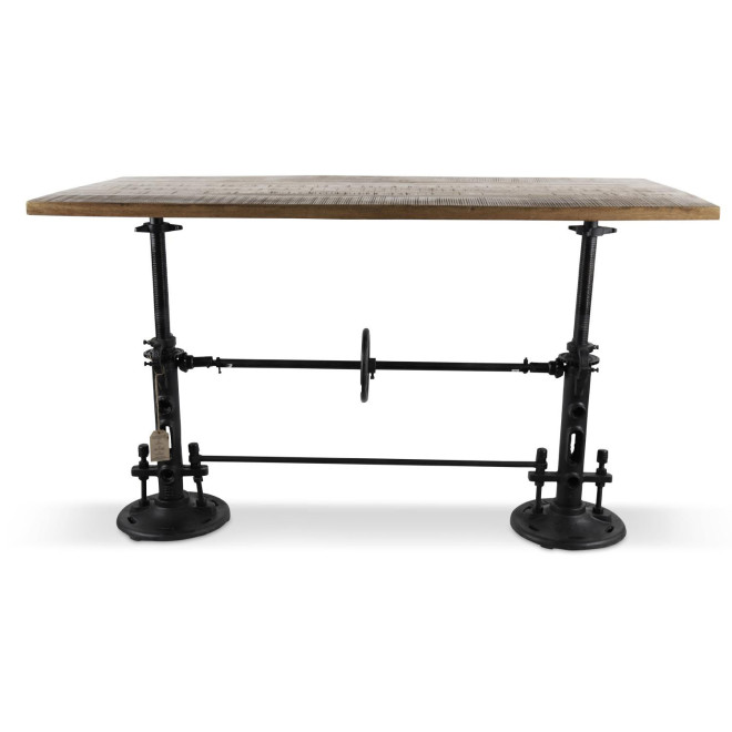 Esstisch Holz Braun 180x90,5x78/111cm