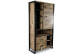 Credenza 2 cassetti in legno marrone 100x44x200.5cm